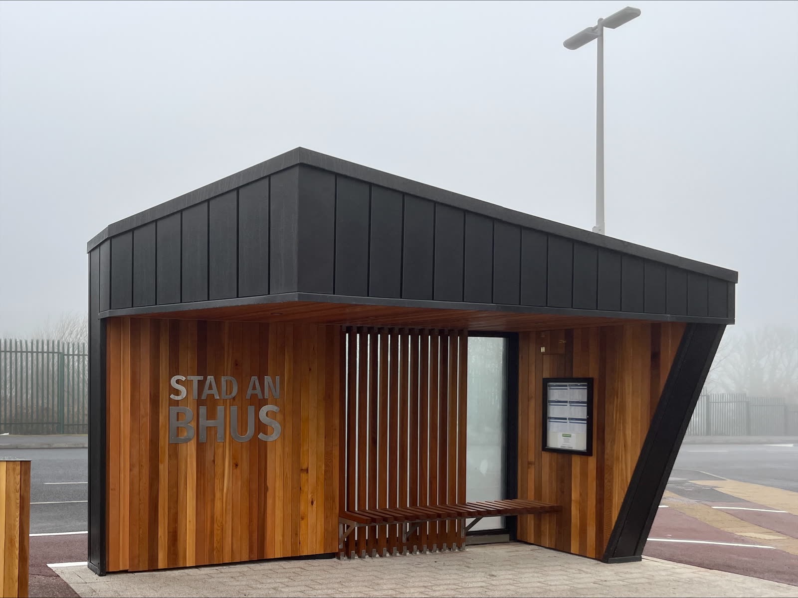 Monaghan Institute bus shelter